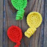 Crochet Applique Patterns Free Calleighs Clips Crochet Creations Free Crochet Pattern Balloon