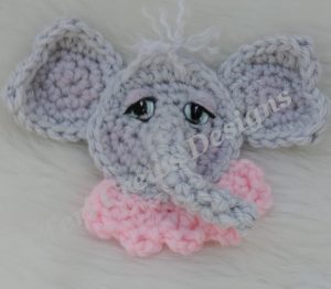 Crochet Applique Patterns Free Cute Elephant Applique Crochet Pattern Cool Crotchet Pinterest