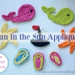 Crochet Applique Patterns Free Free Crochet Patterns Fun In The Sun Crochet Appliques A