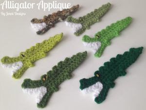 Crochet Applique Patterns Free Jenni Designs Free Crochet Pattern Tutorial Alligator Applique