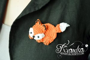 Crochet Applique Patterns Free Simple Krawka Fox Brooch Free Pattern