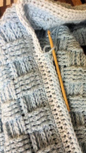 Crochet Basket Weave Blanket Basket Weave Ba Blanket No Needle Knitting