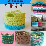 Crochet Baskets Free Patterns Easy 23 Free Easy Crochet Baskets Patterns