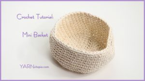 Crochet Baskets Free Patterns Easy How To Crochet A Simple Mini Basket Youtube