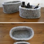 Crochet Baskets Free Patterns Easy How To Make Your Own Oval Baskets Free Pattern Mallooknits