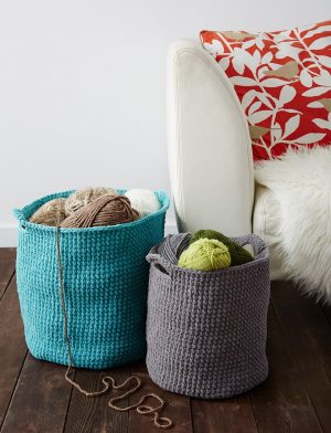 Crochet Baskets Free Patterns Easy Quick And Easy Stash Baskets Are A Stylish Storage Option For Yarn