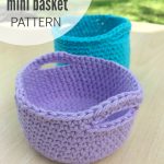 Crochet Baskets Free Patterns Easy Simple Crochet Mini Basket Pattern Free Pattern Outdoor