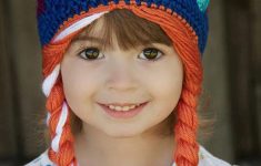 Crochet Beanies For Kids 2019 Frozen Elsa Wool Cap Kids Cap Ba Crochet Hats Girls Caps Hand