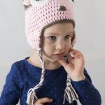 Crochet Beanies For Kids Crochet Pink Brown Owl Hat Crochet Beanies Kid Hat Etsy
