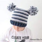 Crochet Beanies For Kids Double Pom Pom Hat For Ba Kids And Adults Free Crochet Pattern