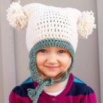 Crochet Beanies For Kids Free Beginner Crochet Beanie Hat Pattern Pom Pom Party