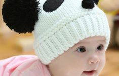 Crochet Beanies For Kids Knitted Crochet Winter Hats For Kids Cute Panda Ball Design Toddlers