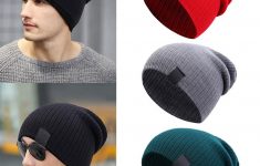 Crochet Beanies For Men 2019 Men Women Winter Beanies Cap Outdoor Slouchy Hat Crochet Ski