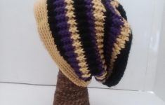 Crochet Beanies For Men Black Gold Purple Crochet Beanie Hat Crochet Beanie Hat Men Etsy