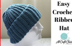 Crochet Beanies For Men Easy Crochet Ribbed Hat Beginner Crochet Youtube