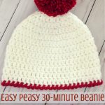 Crochet Beanies Pattern Free Easy Peasy 30 Minute Beanie Free Crochet Pattern