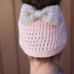 Crochet Beanies Pattern Free Messy Bun Free Crochet Pattern Daisy Cottage Designs