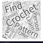 Crochet Doily Patterns Free Crochet Doily Patterns Word Cloud Concept Vector Image