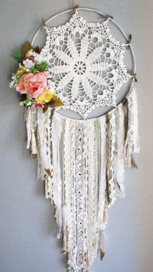 Crochet Dreamcatchers Atrapasueos Flor Boho Atrapasueos Atrapasueos Diy Pinterest