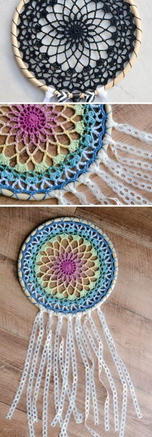 Crochet Dreamcatchers Free Patterns 15 Crochet Dream Catcher Patterns And Tutorials 2017