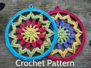 Crochet Dreamcatchers Free Patterns Pdf Crochet Pattern Evelyns Mandala 6 Inch Etsy
