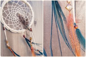 Crochet Dreamcatchers How To Make Make A Dreamcatcher Crochet Feathers And Beads Youtube