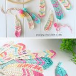 Crochet Dreamcatchers Patterns Tunisian Feathers Free Pattern Pinterest Free Crochet Feathers