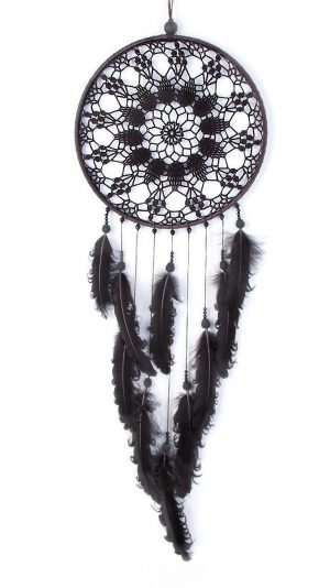 Crochet Dreamcatchers & Wall Hangings Black Dream Catcher Crochet Doily Dreamcatcher Large Dreamcatcher