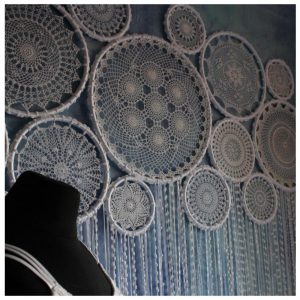 Crochet Dreamcatchers & Wall Hangings Giant White Dream Catcher Unique Wedding Decor Wall Hanging Wedding