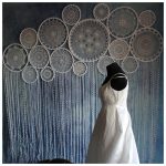 Crochet Dreamcatchers & Wall Hangings Giant White Dream Catcher Unique Wedding Decor Wall Hanging Wedding
