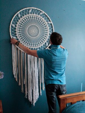 Crochet Dreamcatchers & Wall Hangings Large Dreamcatcher Wall Hanging Boho Wall Wedding Backdrop Giant