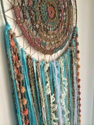 Crochet Dreamcatchers & Wall Hangings Large Dreamcatcherhand Crocheted Dreamcatcher Wall Decor Wall