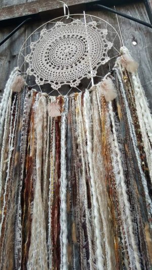 Crochet Dreamcatchers & Wall Hangings Large Dreamcatcherhand Crocheted Dreamcatcher Wall Decor Wall