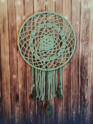 Crochet Dreamcatchers & Wall Hangings Sale Crochet Dream Catcher Sea Green Dream Catcher Wall Hanging