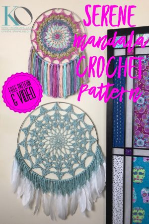 Crochet Dreamcatchers & Wall Hangings Serene Mandala Wall Hanging And Dreamcatcher Free Crochet Pattern