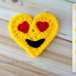 Crochet Emoji Amigurumi Crochet Emoji Heart Eyes Free Crochet Pattern Valentines Crochet