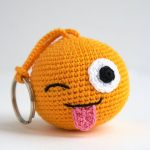 Crochet Emoji Amigurumi Keychain Emoji Crocheting Stuffed Animals Toys Pinterest