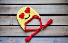 Crochet Emoji Hat Crochet Emoji Hat Heart Eye Emoji Hat Newborn Adult Hat Etsy