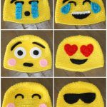 Crochet Emoji Hat Emoji Crochet Hats Handmade To Order Newborn To Adult Gorros