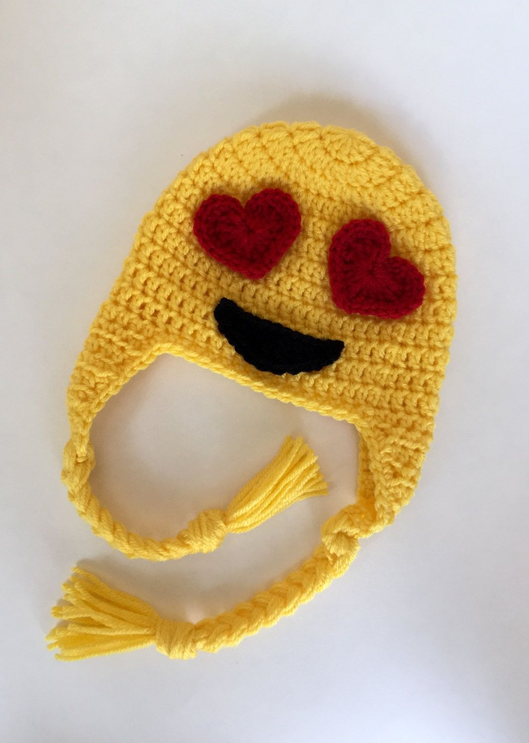 Crochet Emoji Hat Emoji With Hat Emoji Expression Party Hats Kids ...