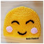 Crochet Emoji Hat Smile Emoji Handmade Crochet Knit Beanie Hat From Newborn To Etsy