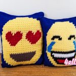 Crochet Emoji Pillow 4elli Block Stitch Graphing Technique Emoji Pillows