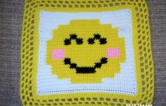 Crochet Emoji Pillow All Smiles Emoji Pillow 12 Inch 12 Inch Emoji Pillow Spider