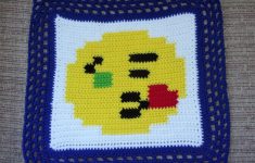 Crochet Emoji Pillow Blowing Kiss Emoji Pillow 12 Inch 12 Inch Emoji Pillow Spider