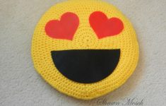 Crochet Emoji Pillow Crafty Chics Emoji Pillow