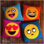 Crochet Emoji Pillow Exemplify Your Unique Personality With A Popping Crochet Emoji