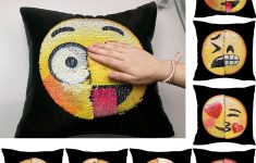 Crochet Emoji Pillow Hot Fashion Emoji Color Cartoon Throw Pillow Case Cafe Home Decor