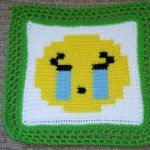 Crochet Emoji Pillow Sobbing Emoji Pillow 12 Inch 12 Inch Emoji Pillow Spider