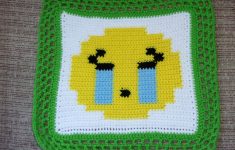 Crochet Emoji Pillow Sobbing Emoji Pillow 12 Inch 12 Inch Emoji Pillow Spider