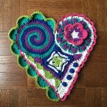 Crochet Freeform Tutorial Freeform Crochet Pattern Tutorial Crochet Heart Pattern Etsy